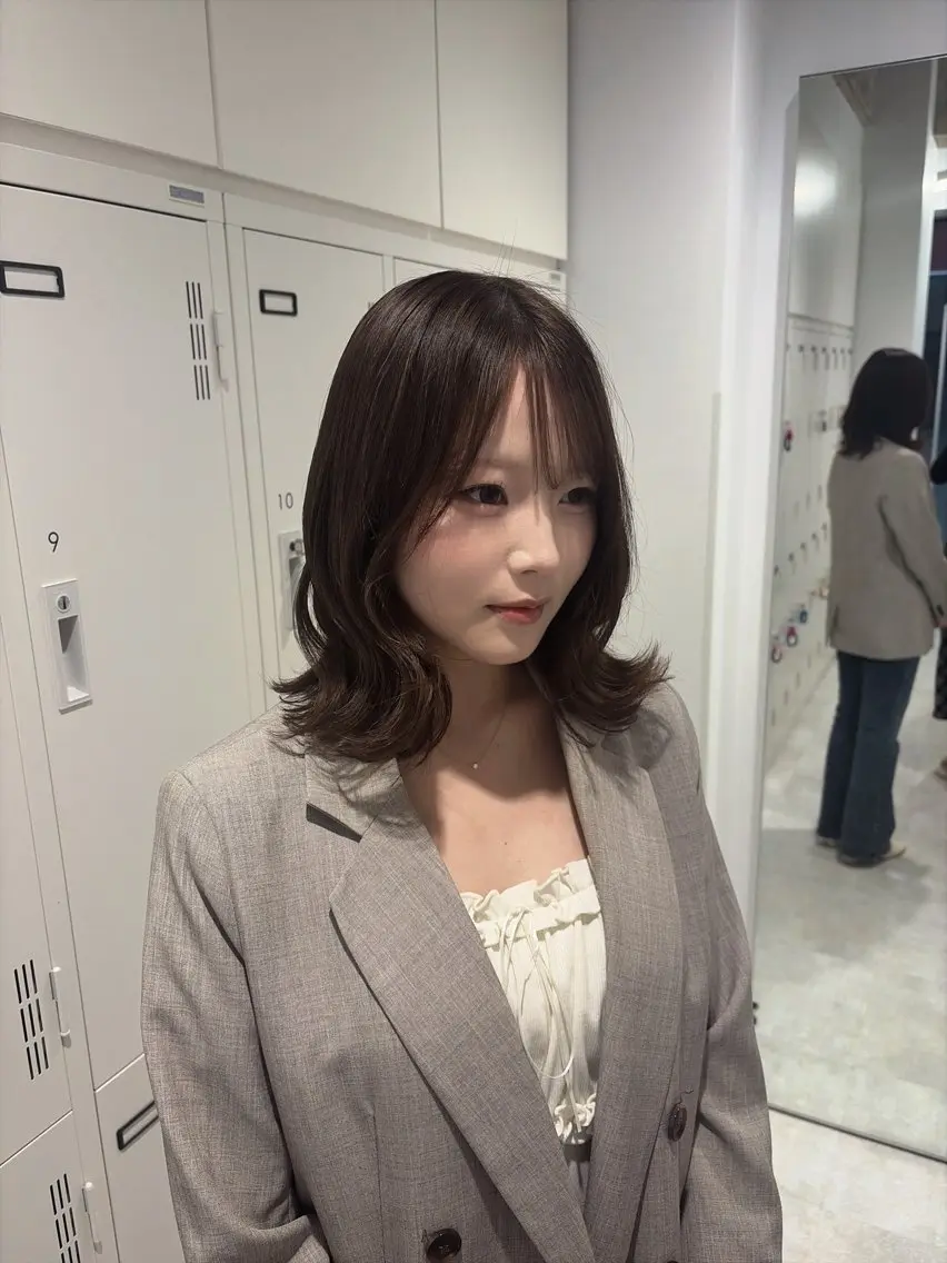 ミディアム カット 🤍透明感カラー🪽 Ruka🎀のヘアスタイル