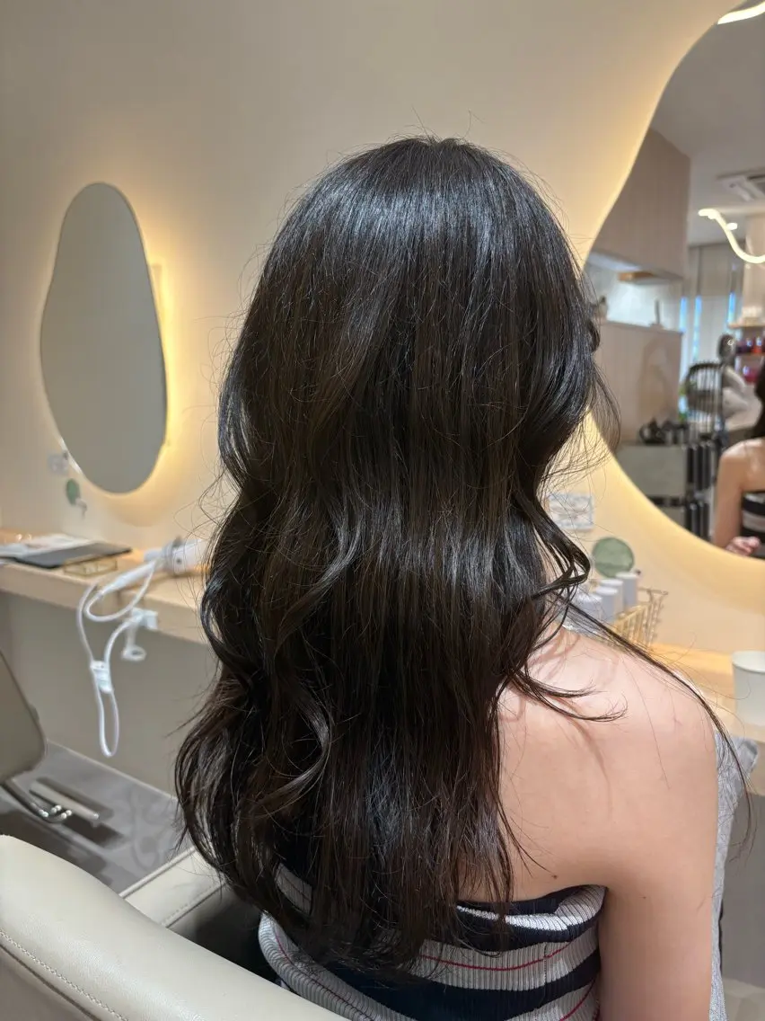 ロング カラー ブラウンカラー オリーブブラウン カット ヘアカラー レイヤー/透明感/髪 質改善/メンズ/佐藤のヘアスタイル