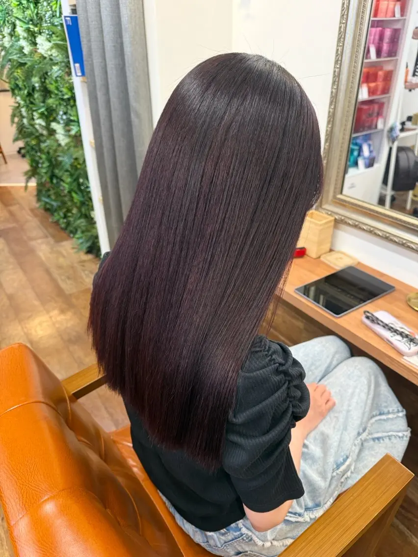 ロング カラー ヘアカラー 透明感カラー meiのヘアスタイル