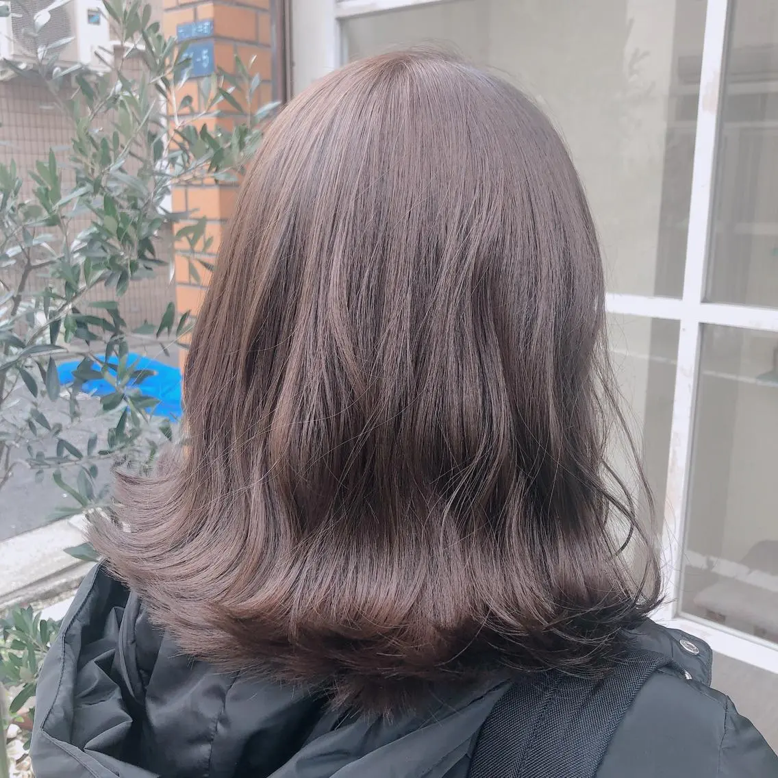 ミディアム アッシュ モテ艶カラー 🎖さえきはるかのヘアスタイル