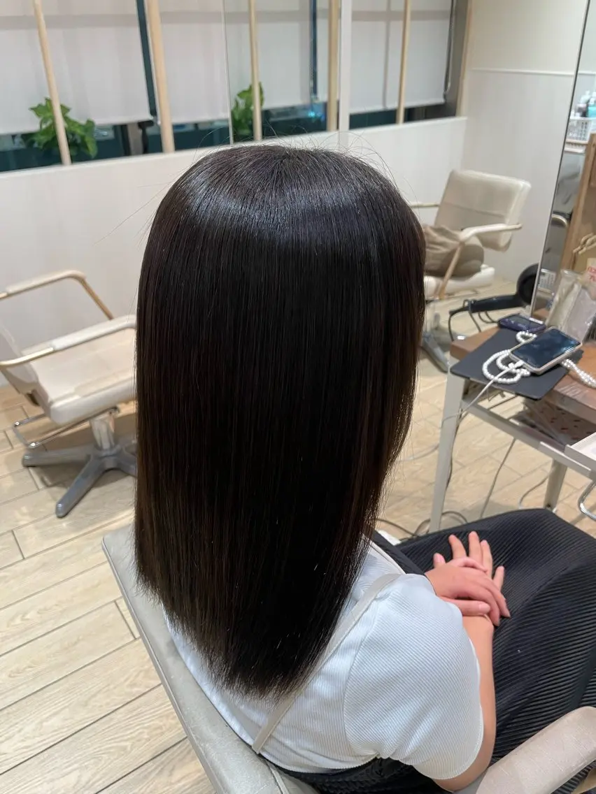 セミロング 似合わせカット⌇ヘア セット⌇A i‎🤍のヘアスタイル