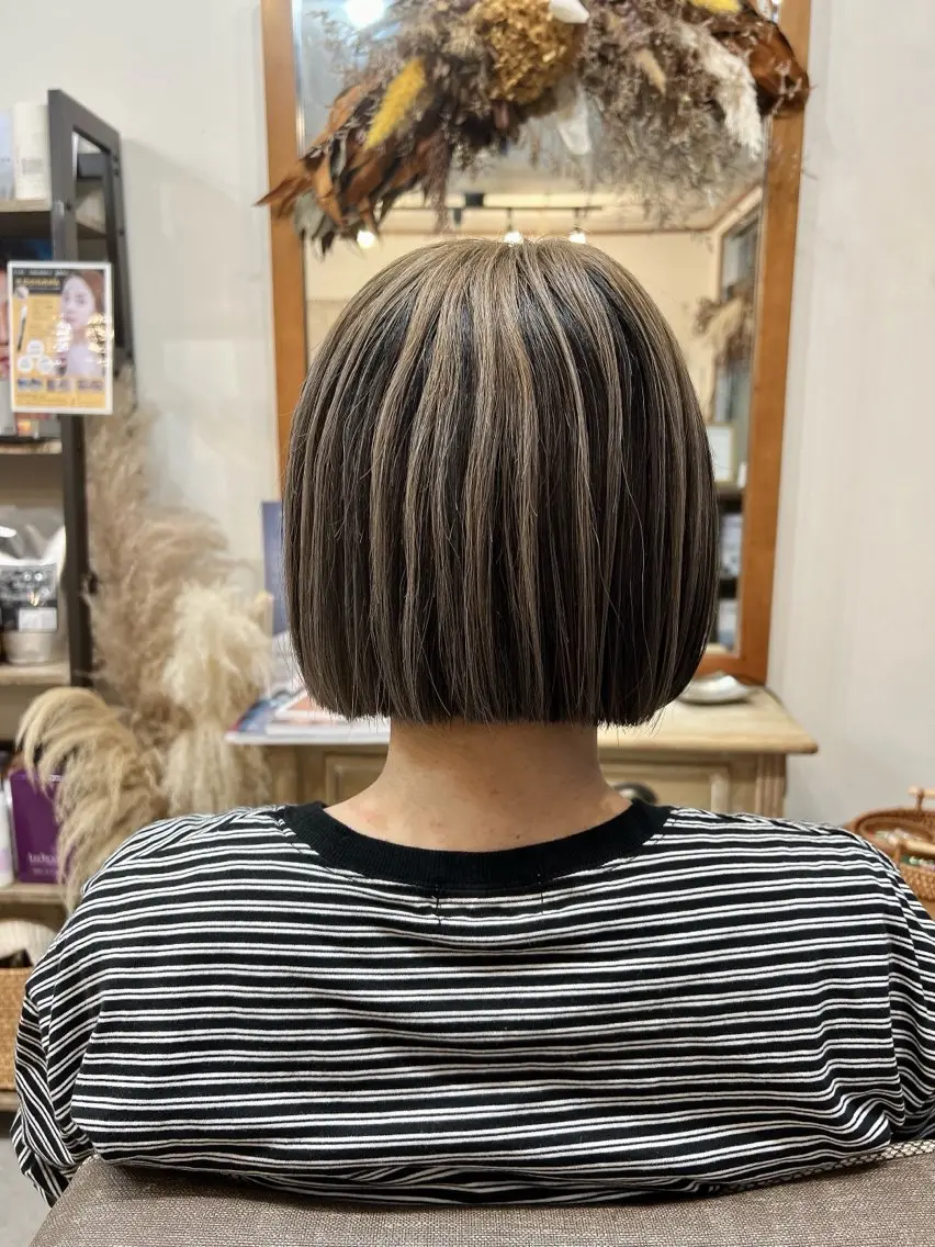 ショート カラー 髪質改善 トリートメント hair works raptureのヘアスタイル