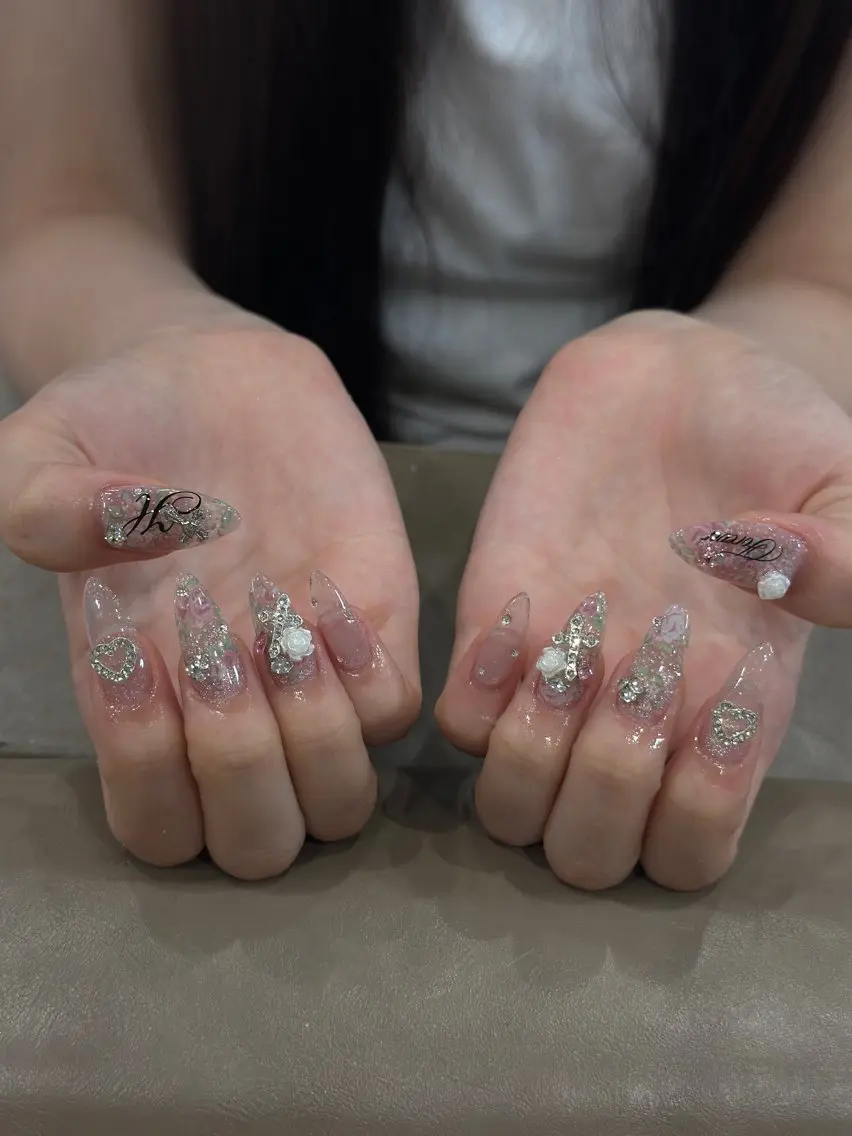 ネイル ジェルネイル 韓国ネイル 持ち込み シンプルネイル ワンホンネイル ハンドネイル 🎀AURA Nailsalonのネイルデザイン