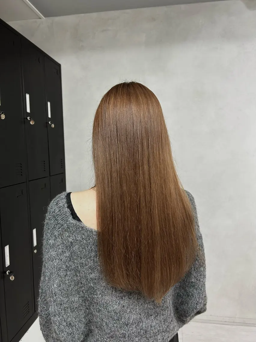 カラー ベージュカラー ダブルカラー ヘアカラー 大村 さくらのヘアスタイル