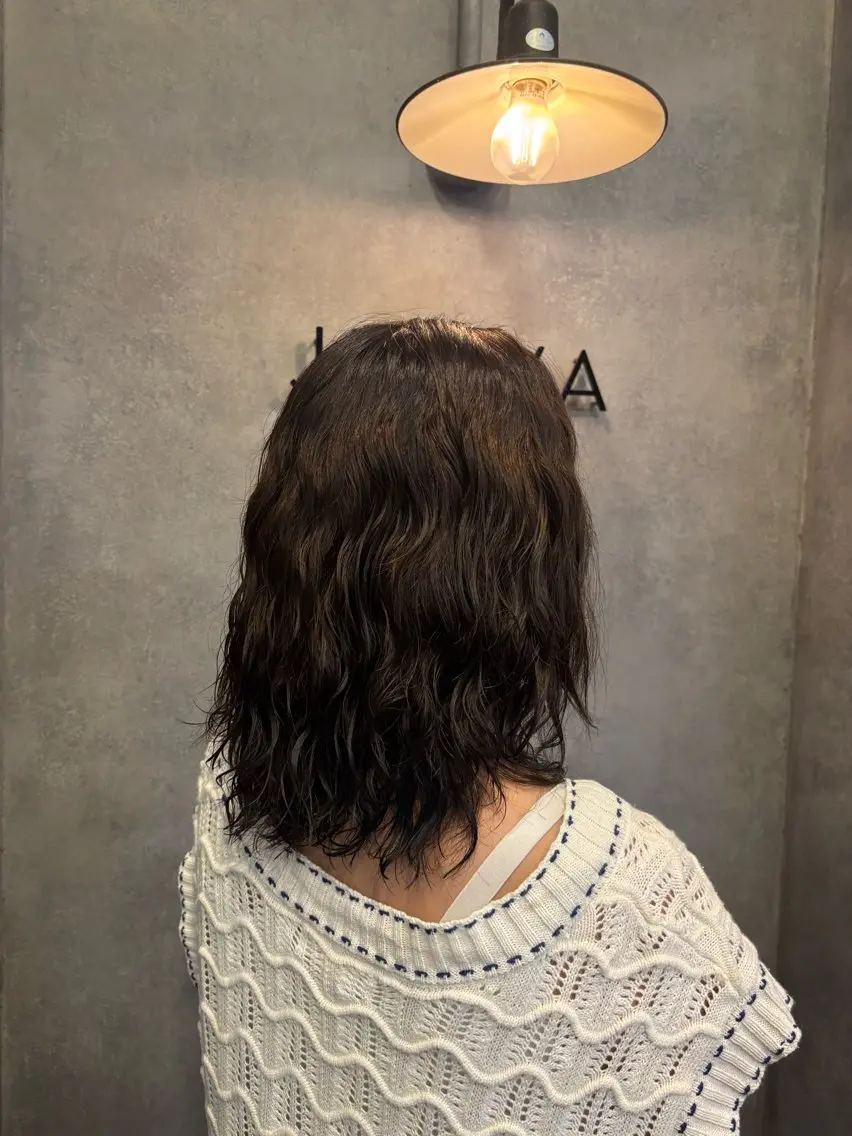 ミディアム パーマ ミディアムパーマ レディースカット🌝 パーマ🪄Ryokoのヘアスタイル