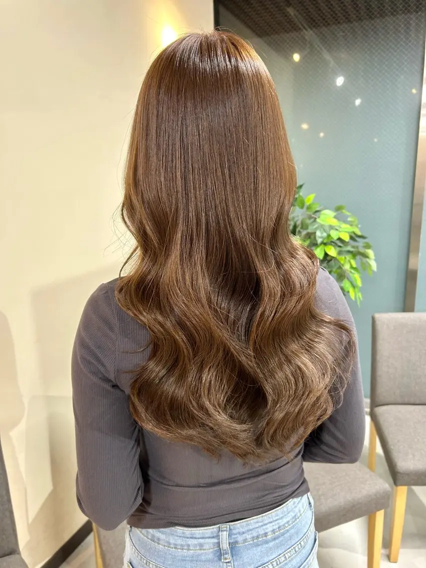 カラー ブラウンカラー ヘアカラー 艶カラー/柏/ 松丸 美月のヘアスタイル