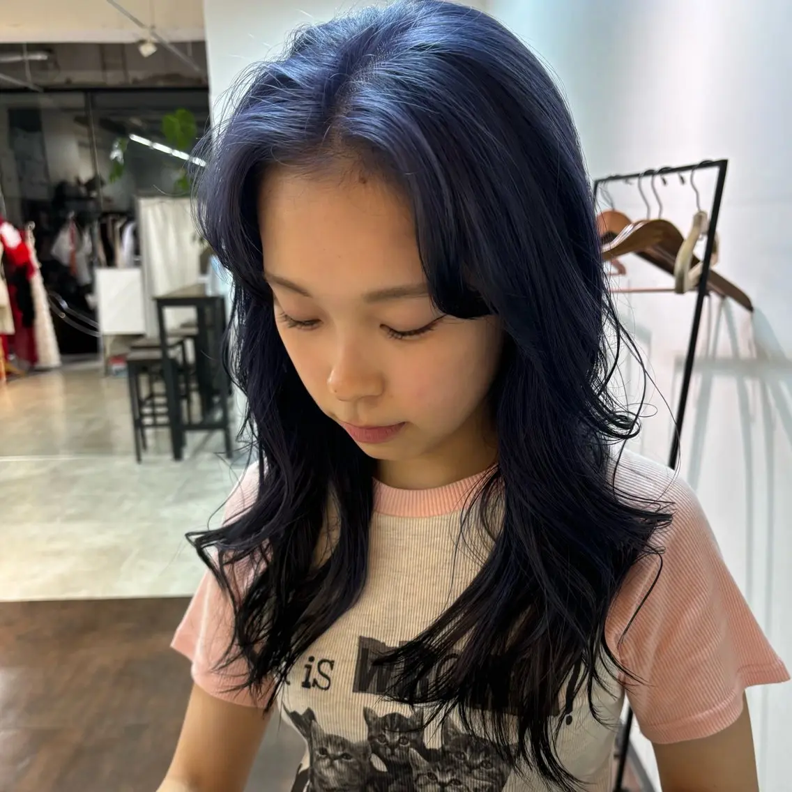ロング 木村 夢のヘアスタイル