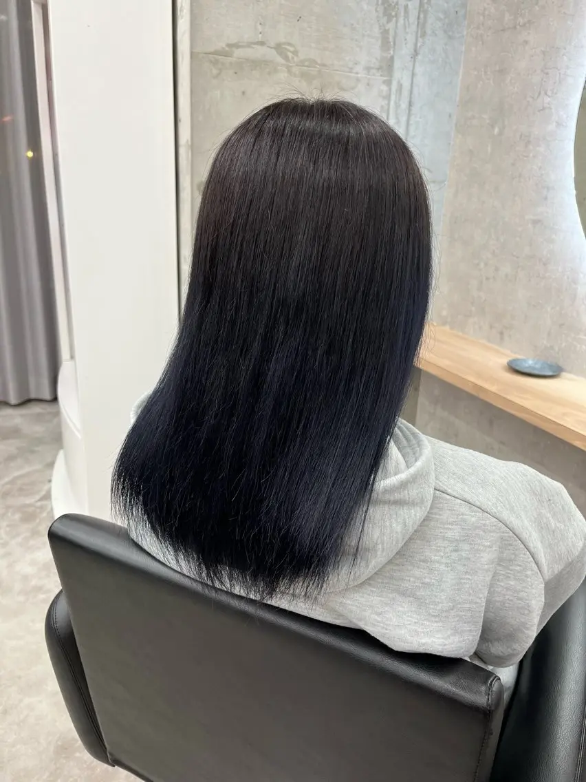 セミロング ヘアカラー トリートメント 奥野JAPAN🌈 艶髪カラーのヘアスタイル
