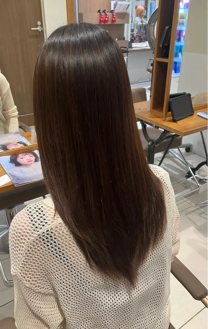 カラー 韓国風レイヤー& 透明感カラー✨のヘアスタイル
