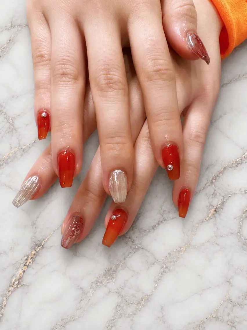 ネイル ハンドネイル Leo nail梅田 nanohaのネイルデザイン