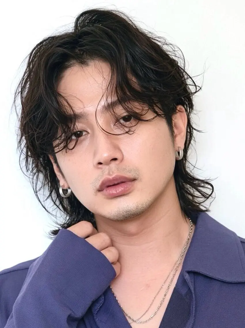 パーマ メンズ カット パーマ 閼伽井 誇和のヘアスタイル
