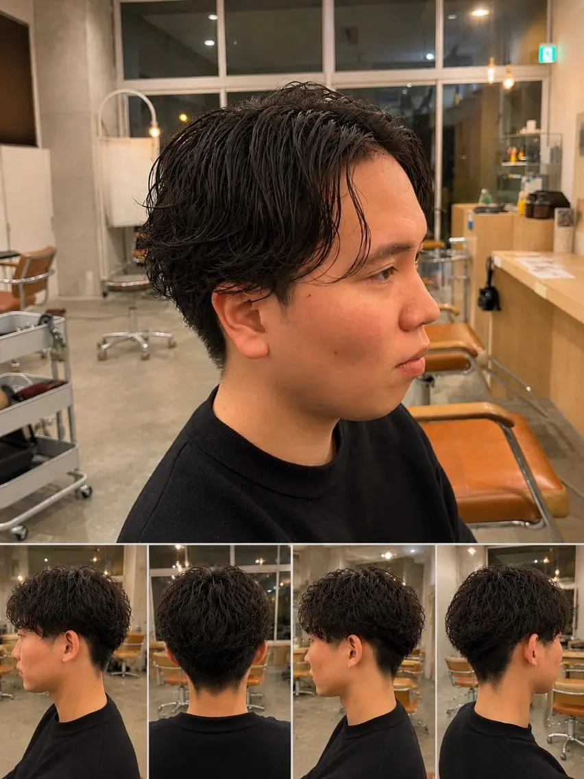 メンズ カット パーマ トリートメント 恵比寿/egerie prime/井向幹滉のヘアスタイル