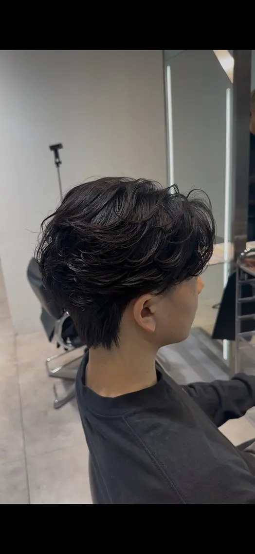ショート パーマ 似合わせパーマ🔥 河浪  大智のヘアスタイル
