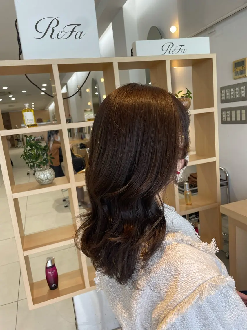 ロング 顔まわりレイヤー 姫カット 韓国風ヘア レイヤーカット ロング 🧸SAKI🎀 韓国レイヤーのヘアスタイル
