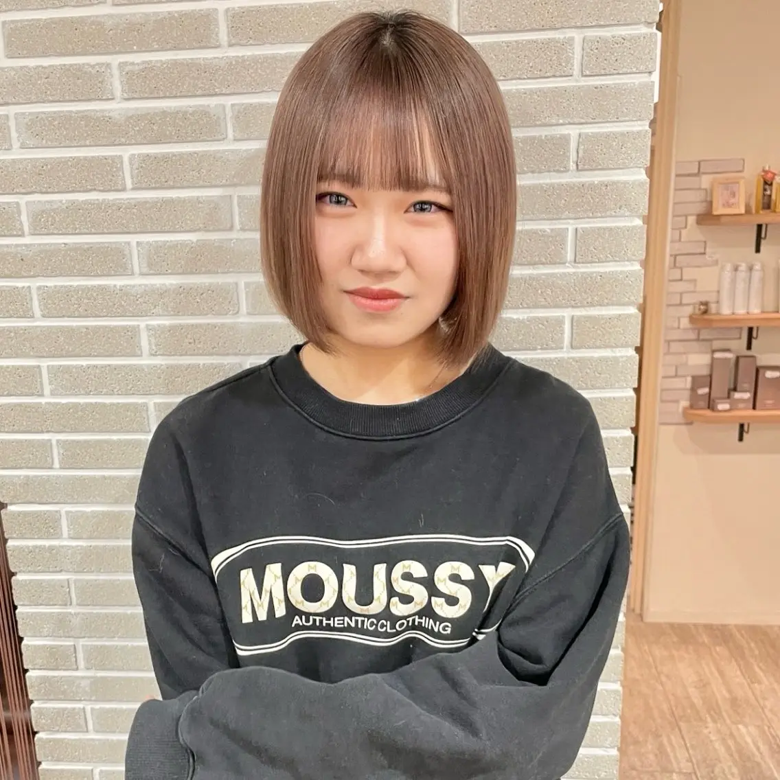上品で可愛い🤍イルミナカラー+system treatment3の写真