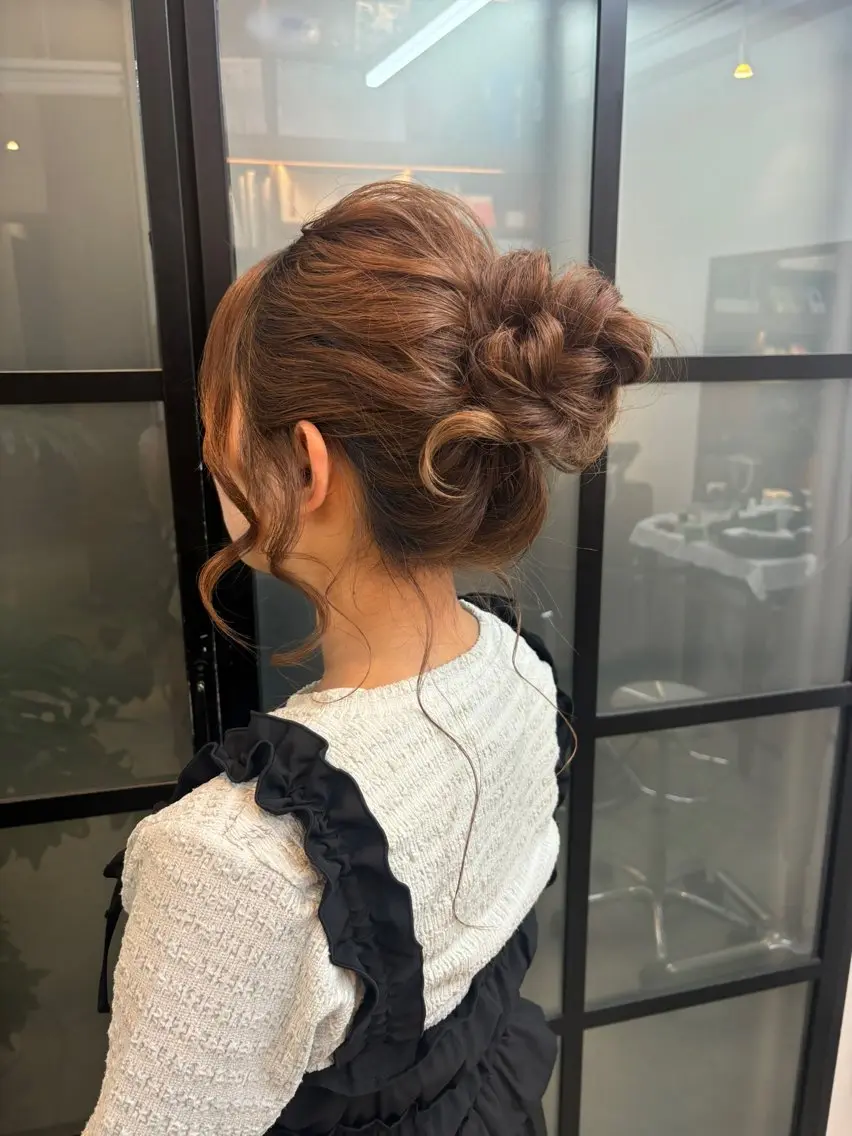 ヘアアレンジ ヘアセット みぞぐち じゅりのヘアスタイル
