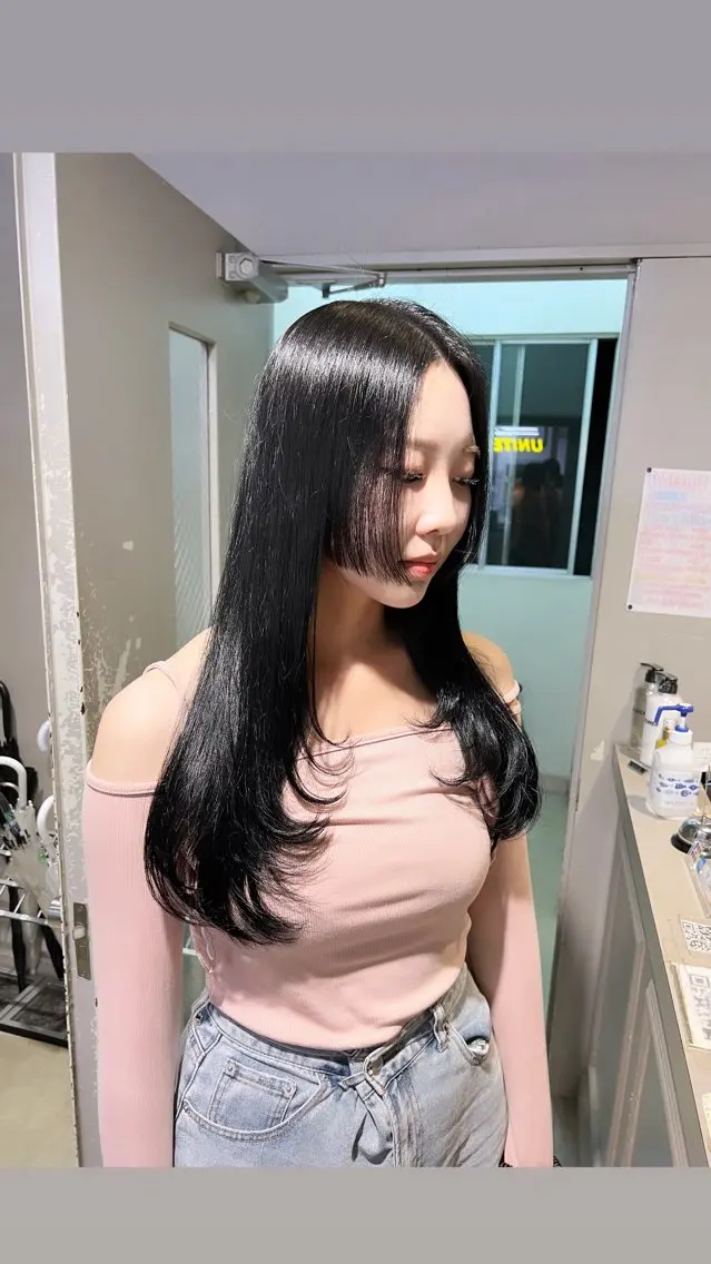 ロング カラー パーマ ヘアアレンジ メンズ 上品＆韓国風 🥀海心🥀のヘアスタイル