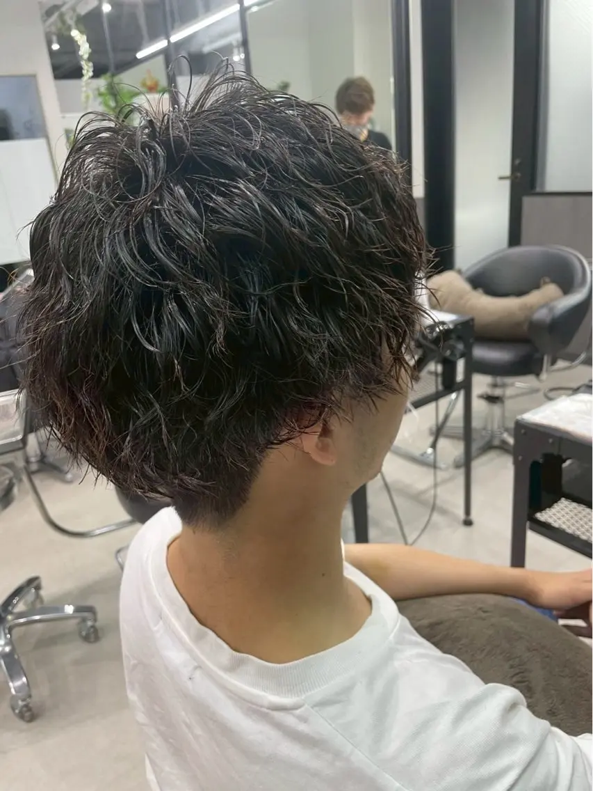 ショート カラー パーマ ヘアアレンジ メンズ マンツーマンメンズ 特化🎀yuikaのヘアスタイル