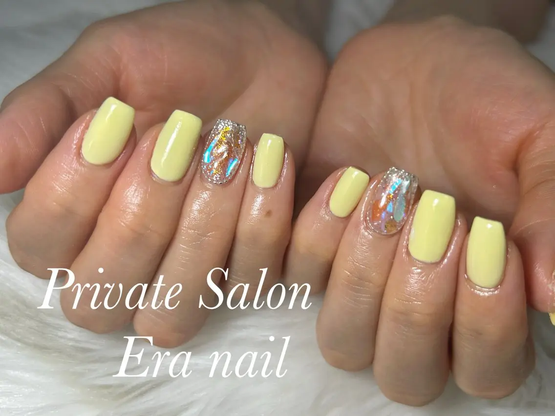 ネイル ワンカラーネイル ハンドネイル Era nailのネイルデザイン