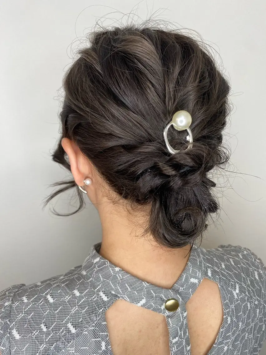 ロング ヘアアレンジ ヘアセット Hiroshi ヒロシのヘアスタイル