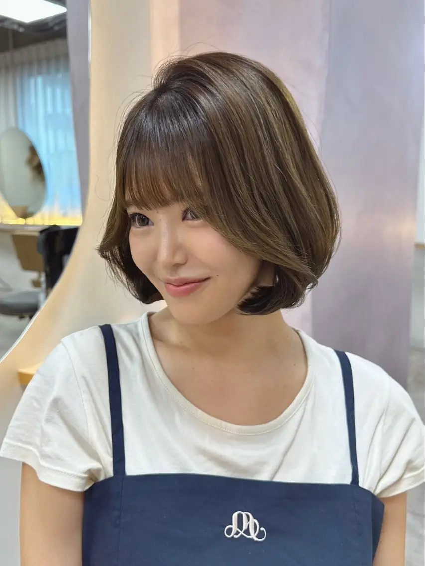 ショート カット ヘアカラー トリートメント トレンド韓国レイヤー 🇰🇷のんのヘアスタイル