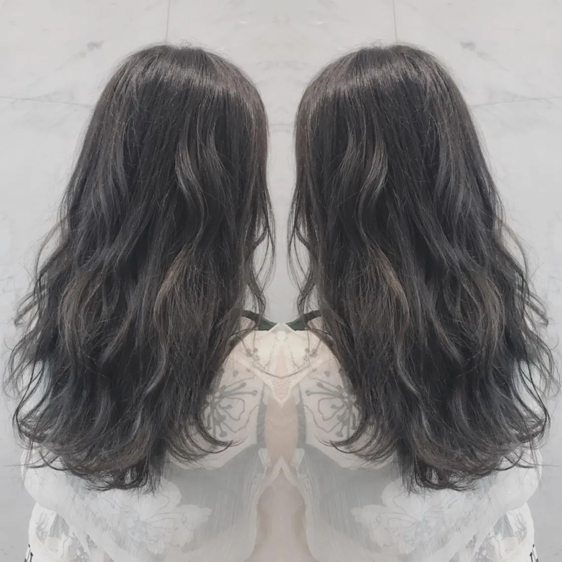 ロング ヘアカラー 重政 和樹のヘアスタイル