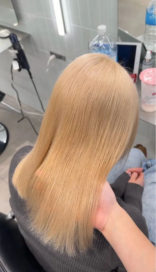 カラー ヘアカラー トリートメント saho😶️️꙳⟡ ミルクティーベージュのヘアスタイル