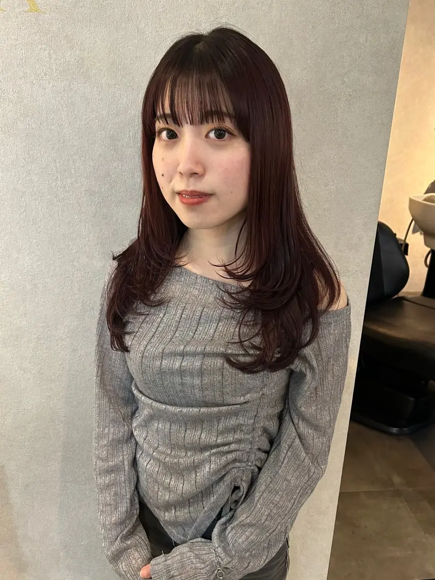 セミロング レイヤーカット FERIA梅田 hana💫レイヤーのヘアスタイル