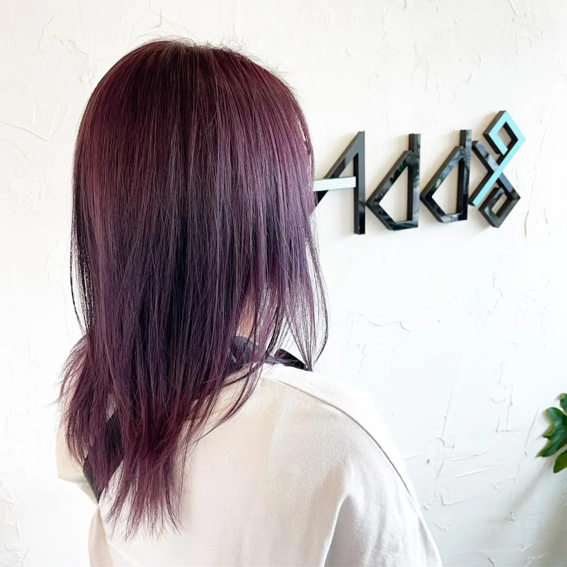 セミロング カラー パーマ ヘアアレンジ セミロングパーマ ボブ 顔まわりレイヤー レイヤーカット チャンモリパーマ ヘアカラー トリートメント Add9 柳田健登のヘアスタイル