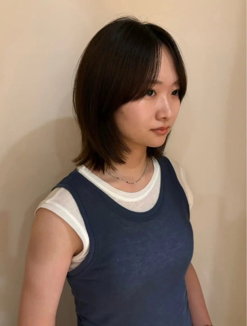 ミディアム sakaguchi 似合わせカットのヘアスタイル