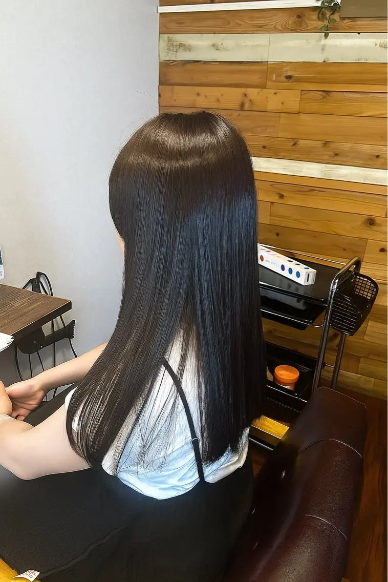 ロング カラー ブラウンカラー カット ヘアカラー ヘッドスパ ❤︎RELACE 千葉 恋華❤︎のヘアスタイル