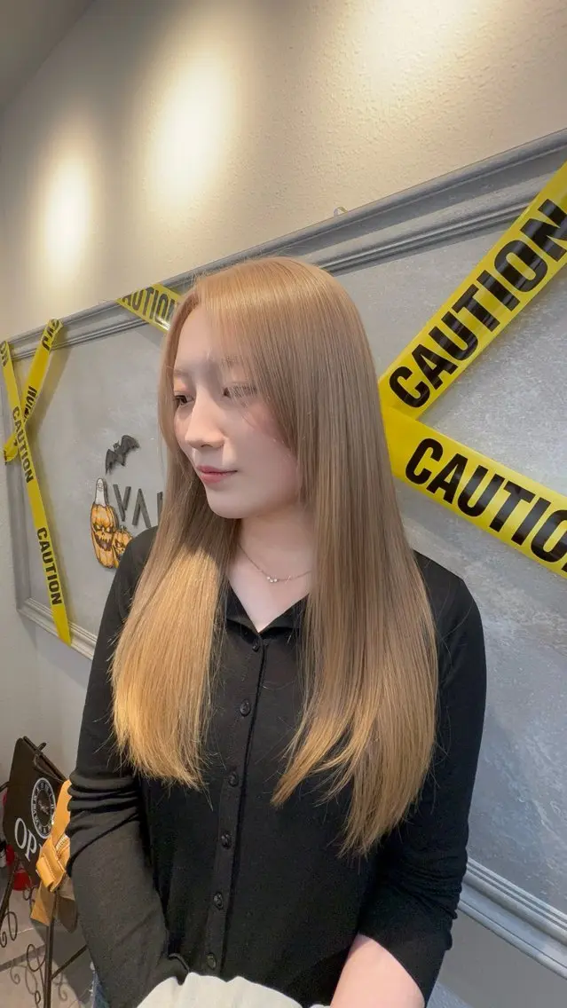 ロング カラー カット ヘアカラー トリートメント 渋谷/ハイトーン 西澤 ジュンヤのヘアスタイル