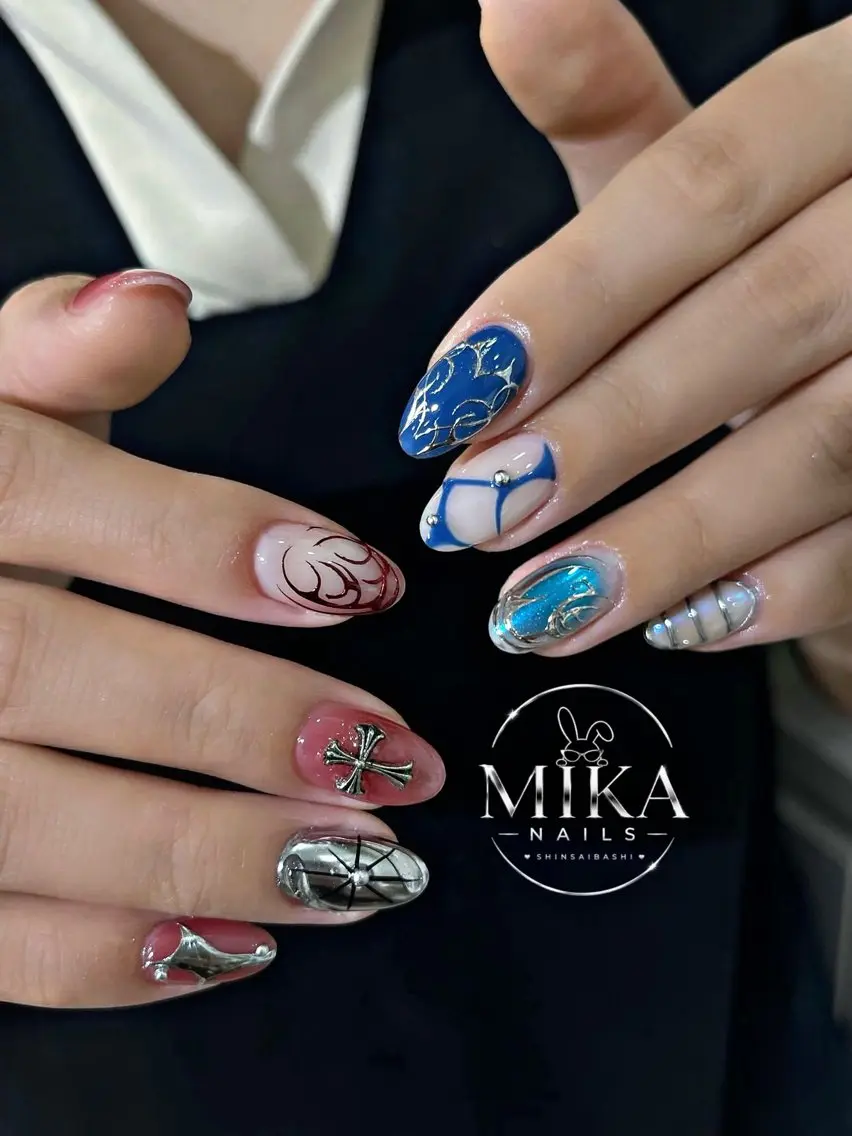 ネイル アートネイル チークネイル ドット フットネイル フレンチネイル ハンドネイル 🌷Luna Mika🌷のネイルデザイン
