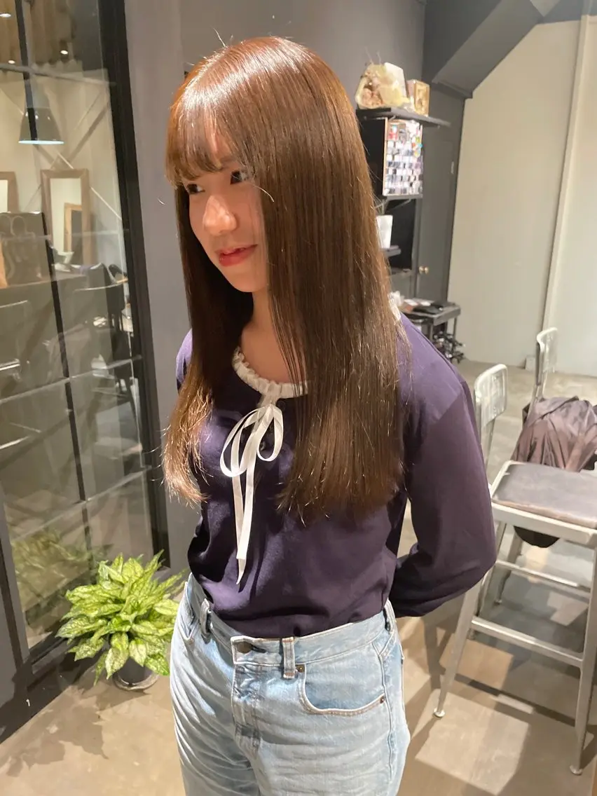 ロング ヘアカラー トリートメント fubuki🪷 似合わせカットカラーのヘアスタイル