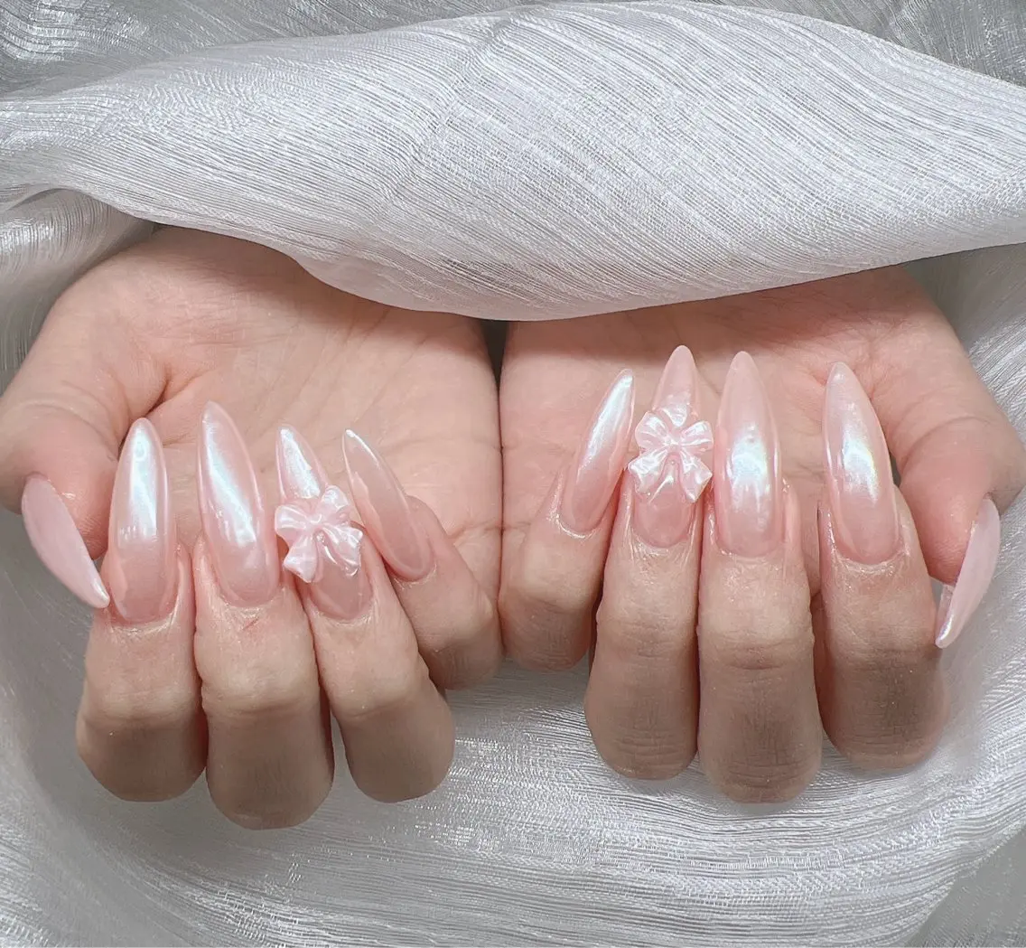 ネイル ハンドネイル Lee Nails チップ長さだし専門店のネイルデザイン