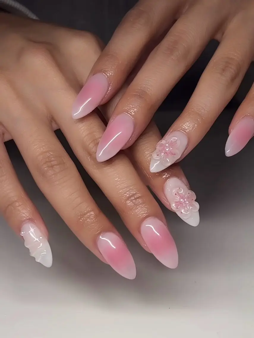 ネイル フレンチネイル ジェルネイル 韓国ネイル マグネットネイル マグネットフレンチ akina nailsのネイルデザイン