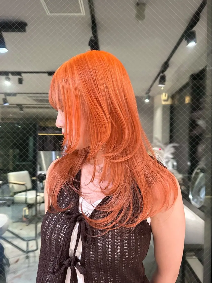 ロング ヘアカラー 愛されgirly Haruka🤍のヘアスタイル