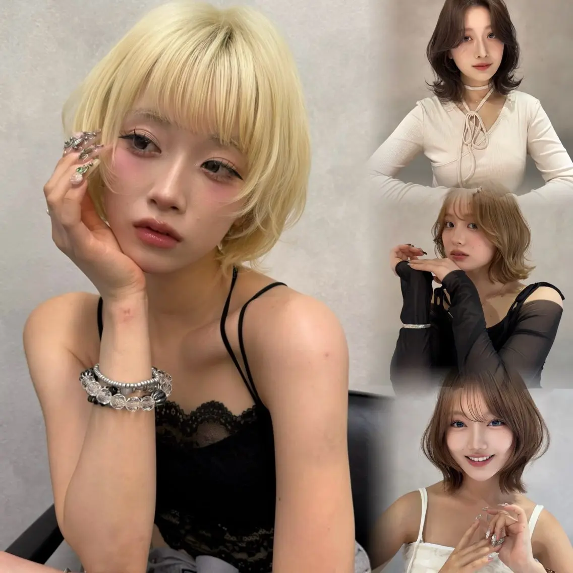 ミディアム ワンレンボブ ボブレイヤー ボブ レイヤーカット ヘアカラー トリートメント ブリーチなしダブル 🪄🎀RIOのヘアスタイル