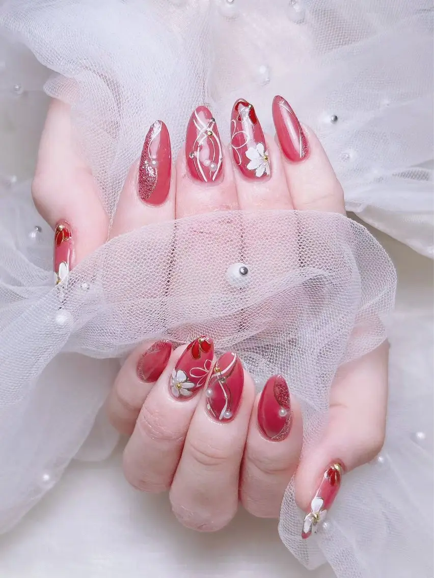 ネイル 🎀も ものネイルデザイン
