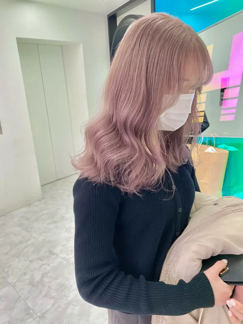 ロング カラー ヘアカラー トリートメント ヘアセット ウルフカット×ハイ トーン職人🤍ゆうひのヘアスタイル