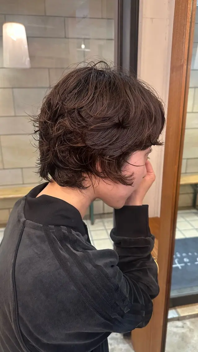 ショート パーマ カット ショートカットパー マ🫧kotoneのヘアスタイル