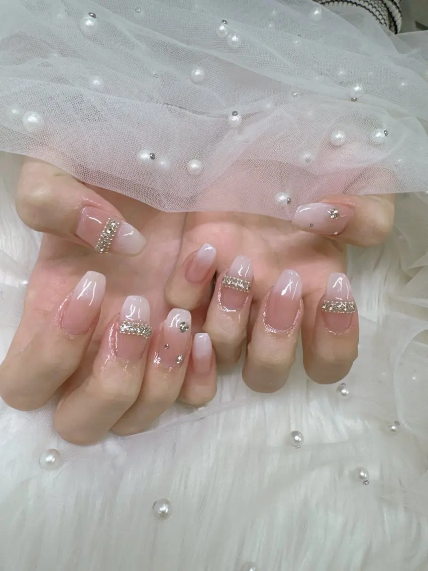ロング ロング クリスマス ハンドネイル Queeens nailのネイルデザイン