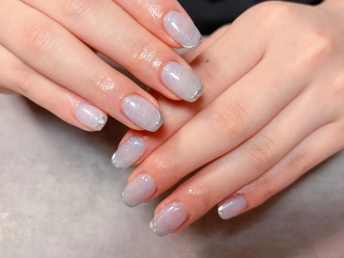 ネイル 韓国ネイル マグネットネイル ニュアンスネイル 夏ネイル ハンドネイル ハンドケア ゆ か_Nails💫のネイルデザイン