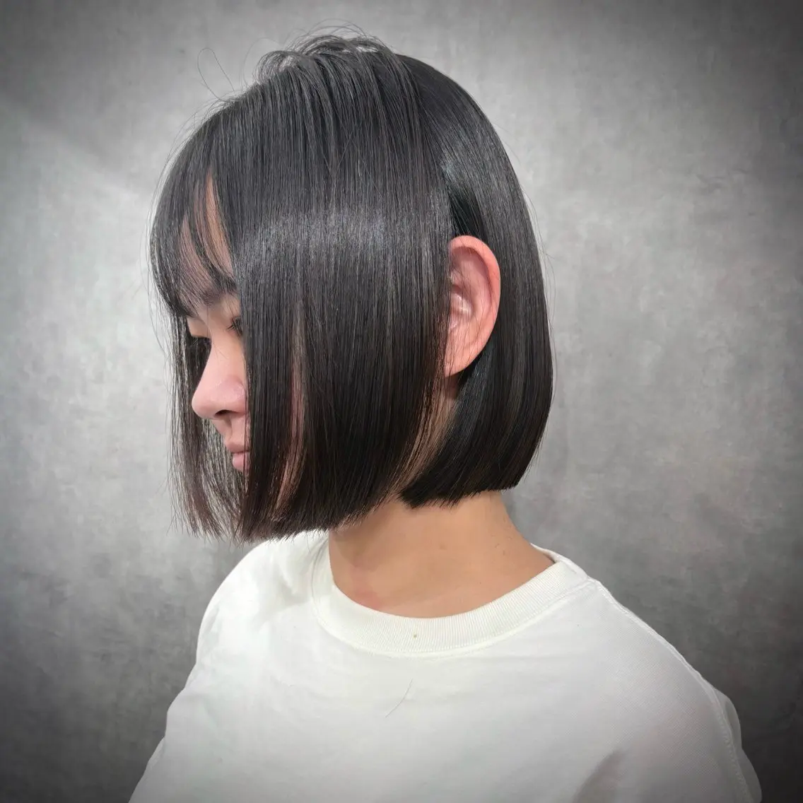 ショート 切りっぱなしボブ ボブ ショート/ウルフ カットモデル募集のヘアスタイル