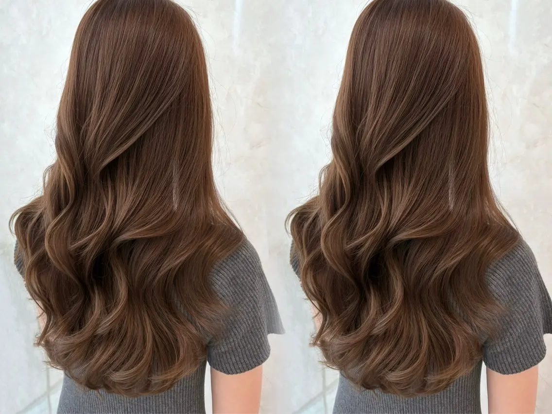 ロング カラー 天野 ひとみのヘアスタイル