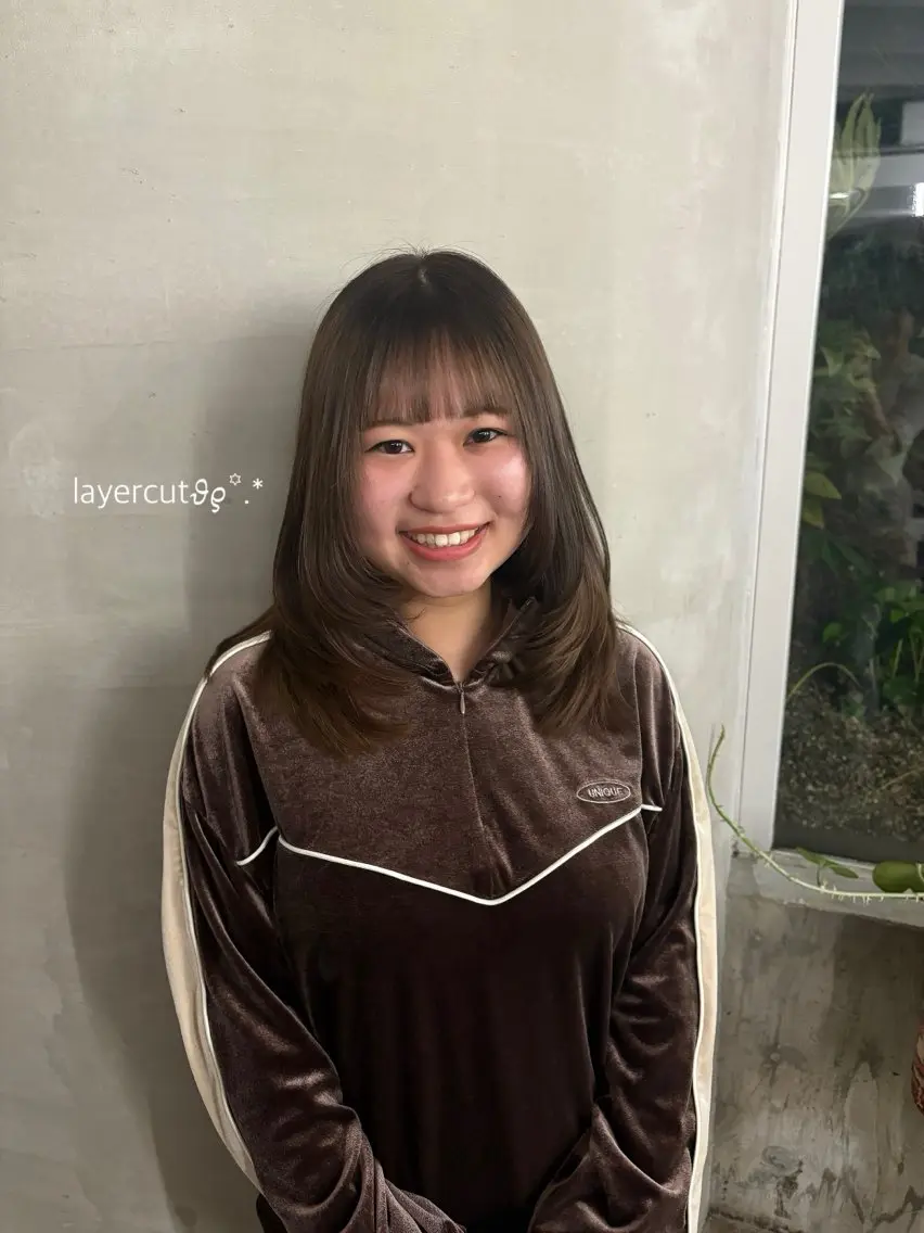 ミディアムレイヤーカット🎀の写真
