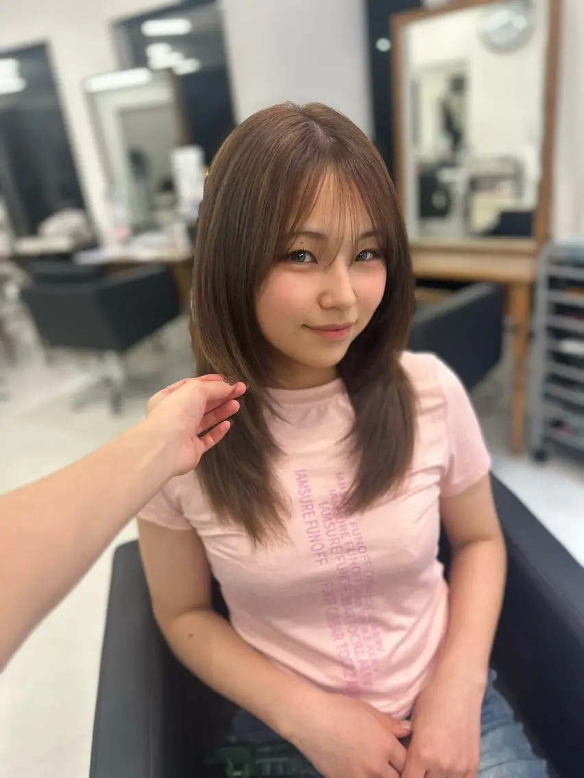 ロング ヘアカラー トリートメント 戸川 未夢のヘアスタイル