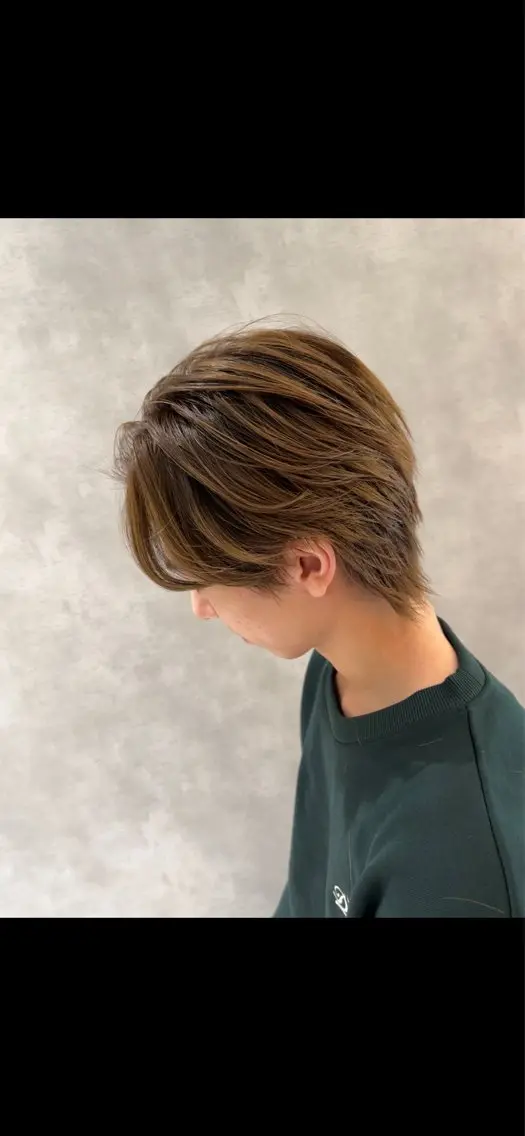 メンズバレイヤージュカラー＋カットの写真