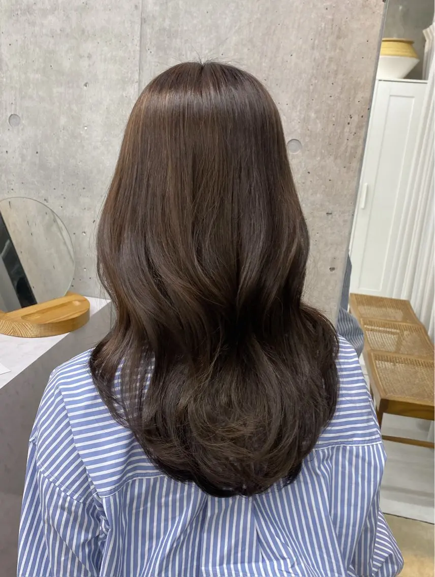 セミロング ヘアカラー 透明感color♡ Ibukiのヘアスタイル