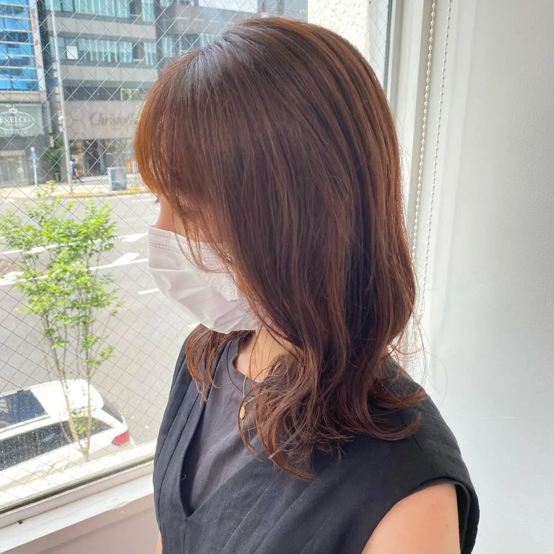 ミディアム カラー メンズ センターパート特化 井上健太のヘアスタイル